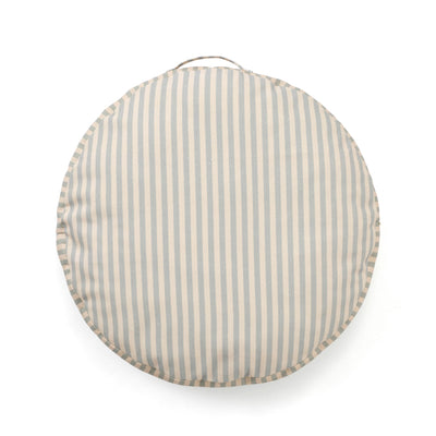 Bodenkissen "Stripe Blue / White“ Ø 60cm