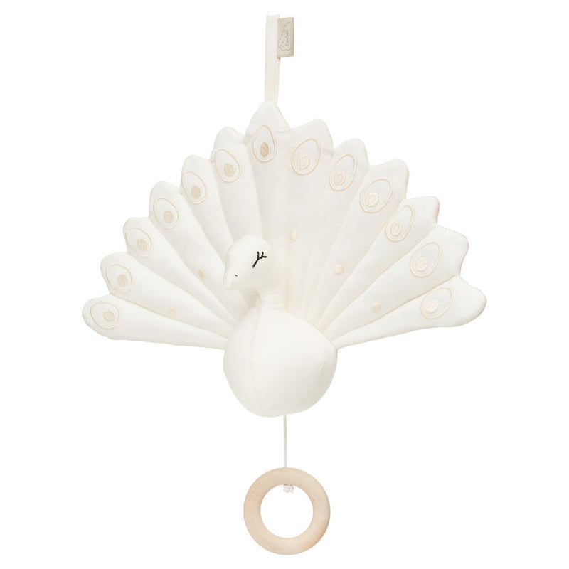 Baby-Mobile “Peacock Creme White“ mit Musik