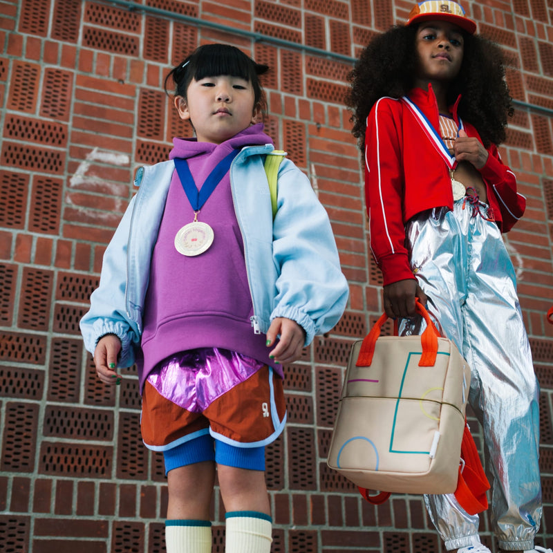 Kleiner Kinderrucksack "Better together Gym floor"