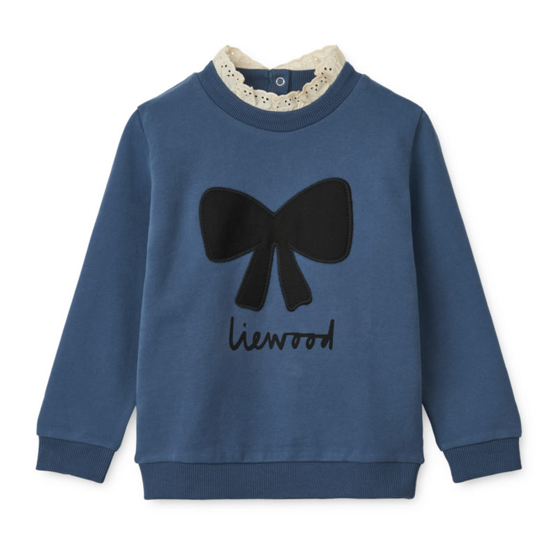 Sweatshirt "Rakel Bow Indigo Blue“