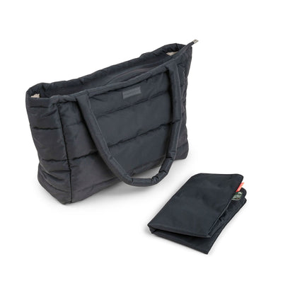 Gesteppte Wickeltasche "Black"