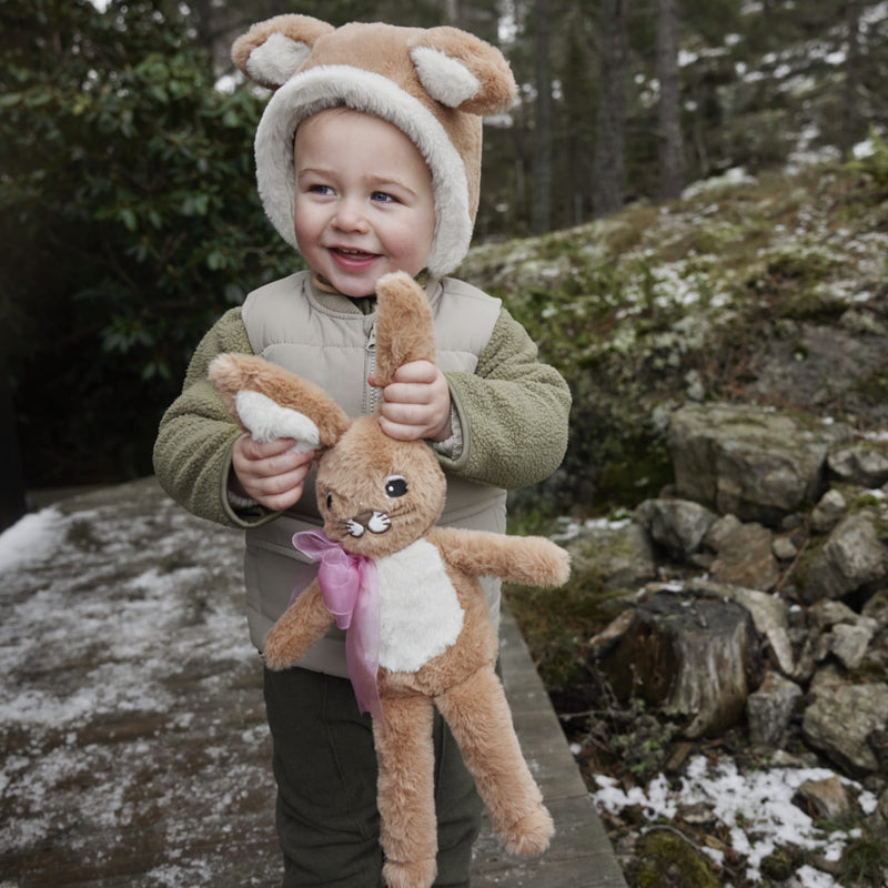 Vintage Baby-Wintermütze "Bunny Darling"