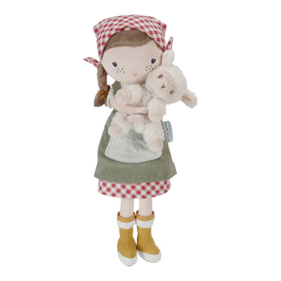 Kuschelpuppe “Farmer Rosa mit Schaf“