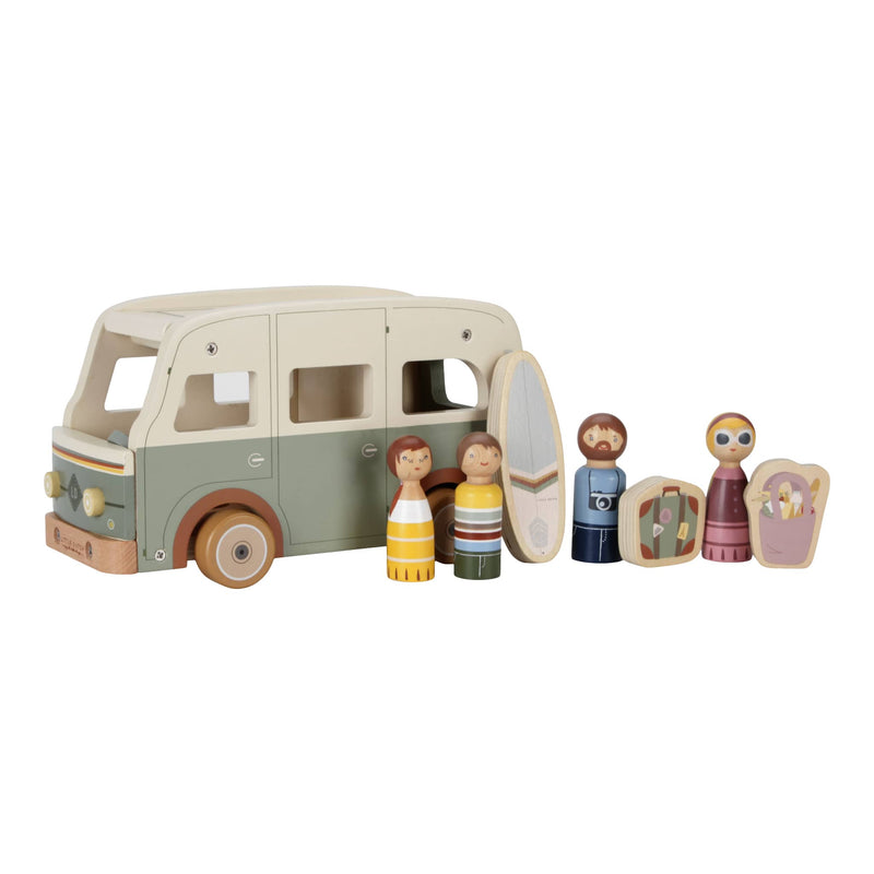 Camper aus Holz inkl. Spielfiguren “Retro Van“