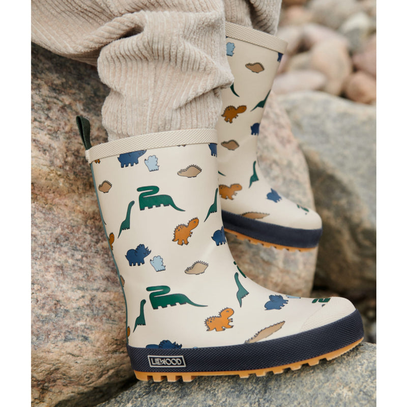 Kinder-Thermoregenstiefel "Mason Dinosaurs / Mist"