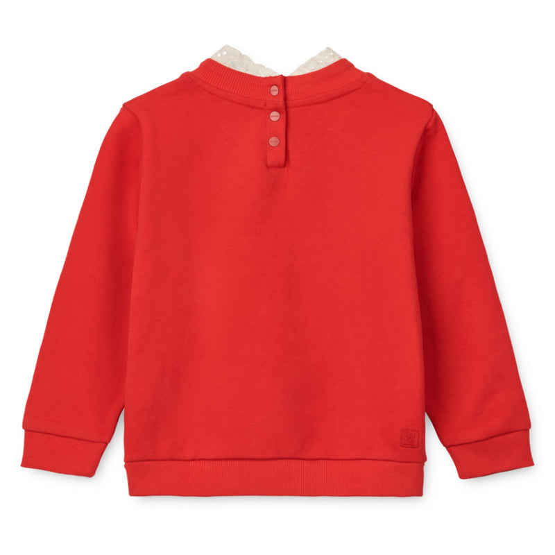 Sweatshirt "Rakel Holiday bow dark red / Apple red"