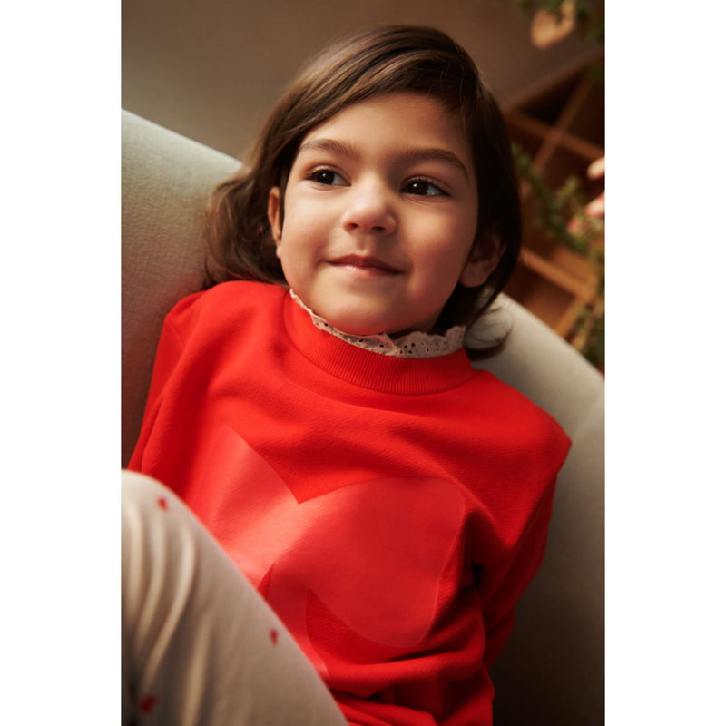 Sweatshirt "Rakel Holiday bow dark red / Apple red"