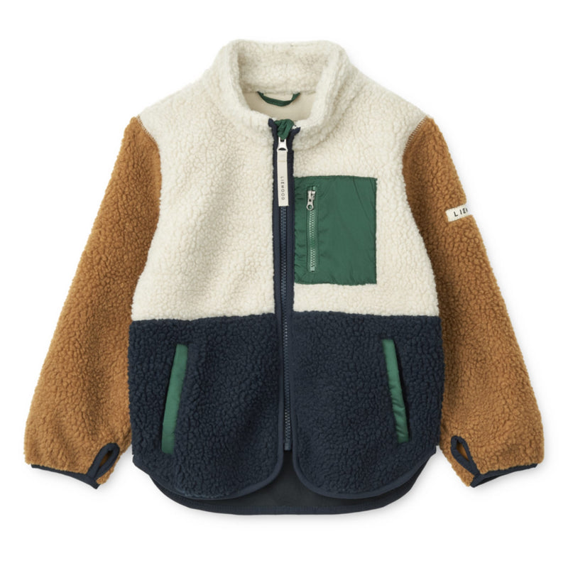 Plüschjacke für Kinder “Nolan Classic Navy Multi Mix“