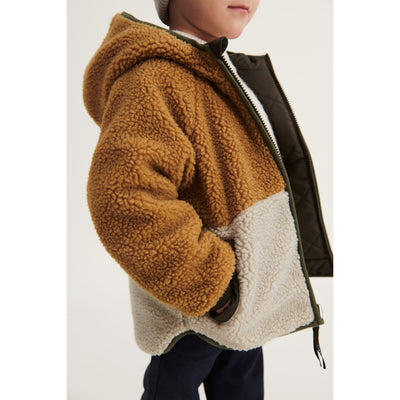 Wendbare Kinder-Jacke “Jackson Army Brown Mix”