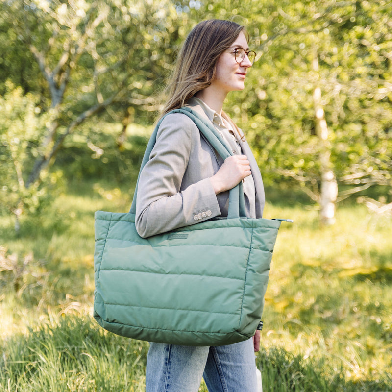 Gesteppte Wickeltasche "Green"