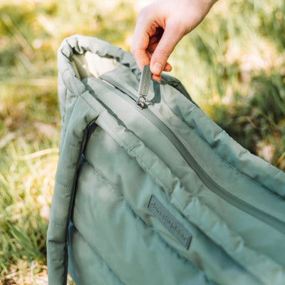 Gesteppte Wickeltasche "Green"