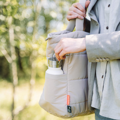 Gesteppte Wickeltasche "Sand"