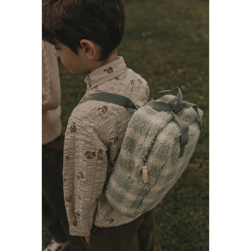 Kinderrucksack "Sage Check"