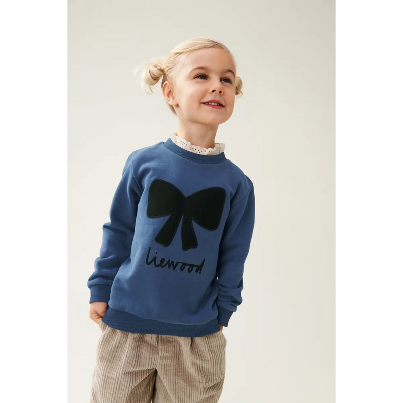 Sweatshirt "Rakel Bow Indigo Blue“