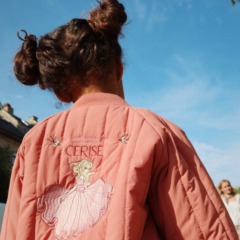 Kinder-Bomberjacke mit Rüschen-Details “Juno Frill Canyon Rose”