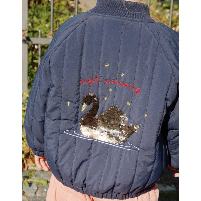 Kinder-Bomberjacke “Juno Sequin Total Eclipse”