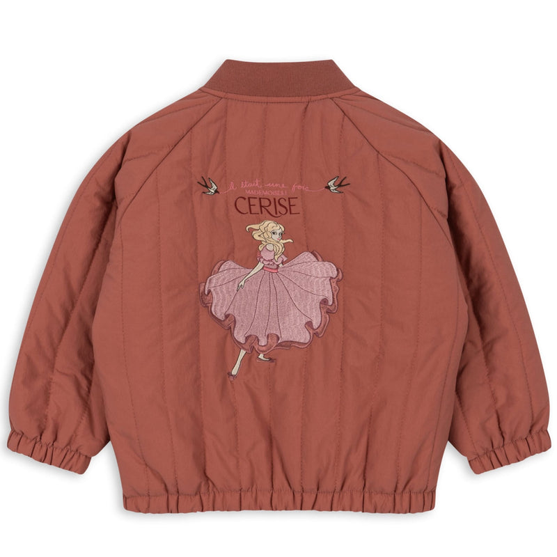 Kinder-Bomberjacke mit Rüschen-Details “Juno Frill Canyon Rose”