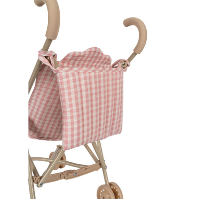 Puppenbuggy “Powder Pink Check“