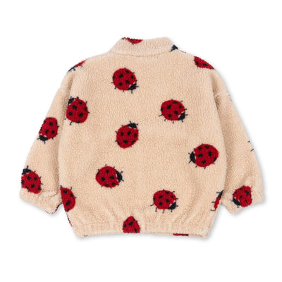 Teddy-Kinderjacke “Jody Ladybug Sand"