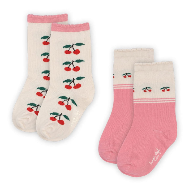 Kinder-Socken “Cherry Mix“ 2er Pack